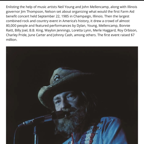 🇺🇸 VINTAGE 1985 🎶FARM AID 🎶BANDANA, SIGNATURES OF WILLIE NELSON & FRIENDS🎸 - Picture 4 of 16